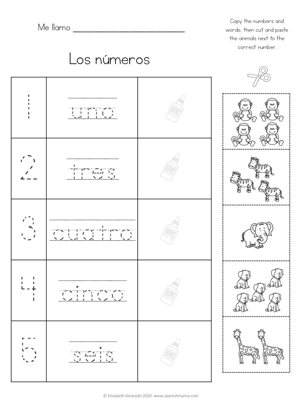 Numbers In Spanish Worksheets And How To Count 1 1000 ...