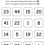 Odd And Even Numbers Worksheet for Kids Mocomi