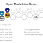 Olympic Medal Ordinal Numbers Worksheet