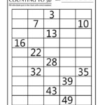 Printable 1 50 Number Charts And Worksheet 101 Activity