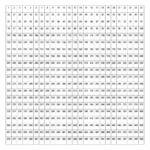 Printable Numbers 1 500 Number Grid Number Chart Printable Number