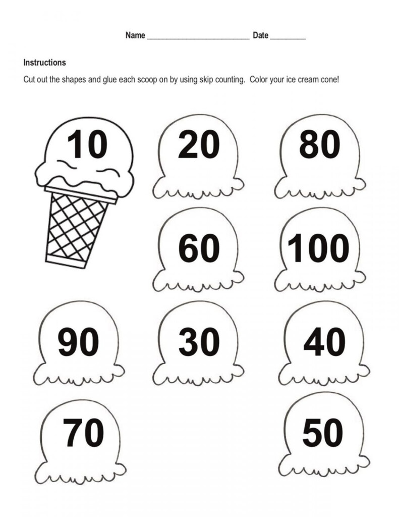 Printable Skip Count By 10 Worksheets 101 Activity