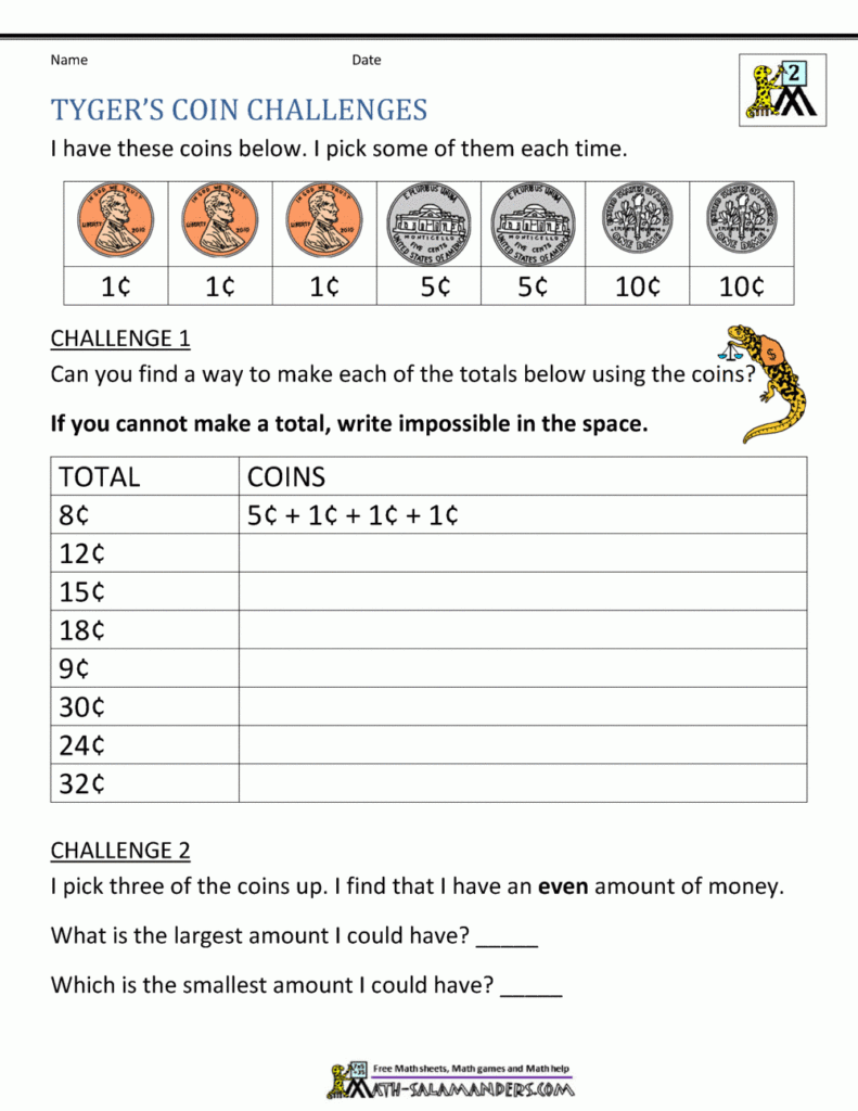 Second Grade Math Problems