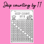 Skip Counting By 11 Worksheet Teachie Tings