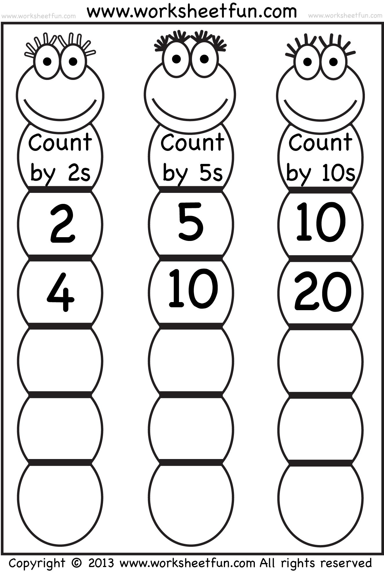 Skip Counting By 2 5 And 10 Worksheet FREE Printable Worksheets