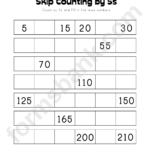 Skip Counting By 5s Math Worksheet Printable Pdf Download