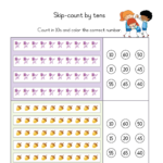 Skip Counting Worksheets For Kindergarten Pdf Skip Counting By 2s 5s