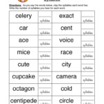 Syllable Count Worksheet Have Fun Teaching