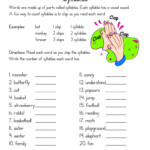 Syllables Worksheet By Teach Simple