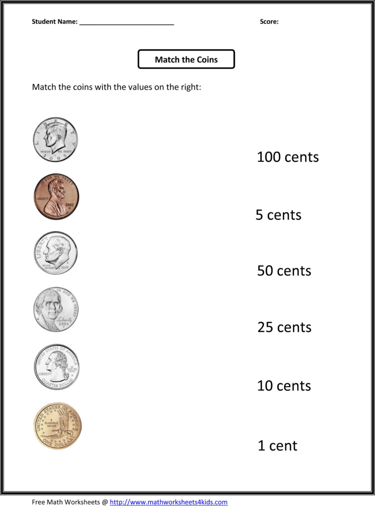 Teach Child How To Read Printable Money Worksheets Pdf