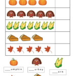 Thanksgiving Counting Worksheet Early Education Zone