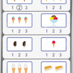 Worksheet For Kids Count The Number Of Objects Learn The Numbers 1 2