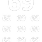 Worksheet On Number 69 Printable Number 69 Tracing Writing Counting